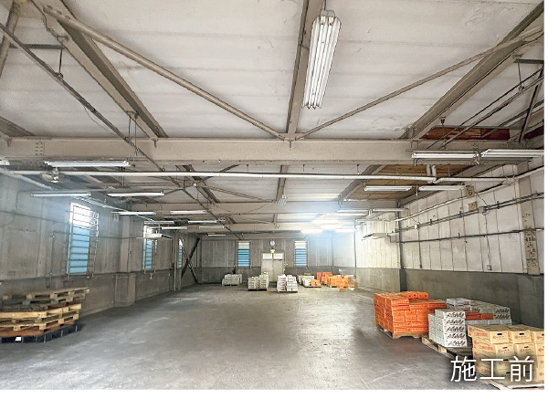 川崎北部市場内建屋 施工前